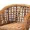 Baxton Studio Mario Modern Bohemian Natural Brown Finished Teak Wood and Rattan 2-Piece Counter Stool Set 232-2PC-13250-ZORO - alternate 3